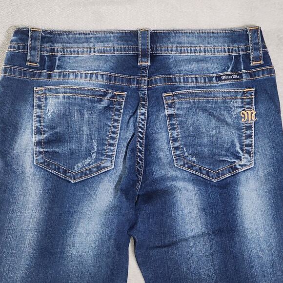 Miss Me Jeans Ankle Skinny Southwest Embroidered Stretch Medium Wash Womens 32 - Picture 5 of 14